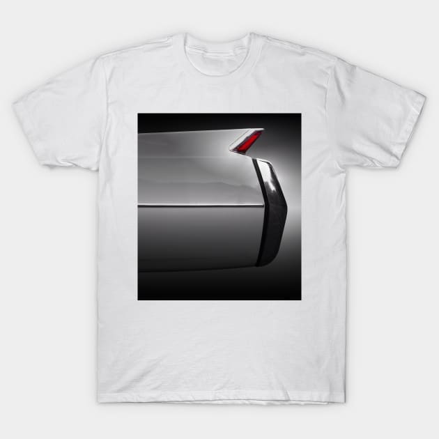 American classic car Coupe Deville 1964 tail fin T-Shirt by Beate Gube